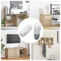 vidaXL Hylla Peg 2 pcs Silver 7 x 16 mm Järn