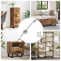 vidaXL Gasstrut 439 pcs Silver Järn