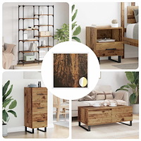 vidaXL Självhäftande skruvomslag 12 pcs Gammalt trä Ø 20 x 0,5 mm