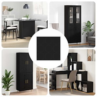 vidaXL Självhäftande skruvomslag 12 pcs Svart Ø 20 x 0,5 mm