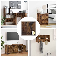 vidaXL Självhäftande skruvomslag 12 pcs Rökt ek Ø 20 x 0,5 mm