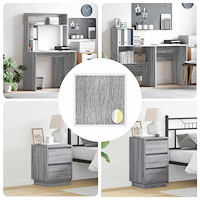 vidaXL Självhäftande skruvomslag 12 pcs Grå Sonoma Ø 20 x 0,5 mm