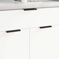 vidaXL Handtag 725 pcs Svart 120 x 39.6 x 17 mm Aluminium