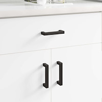 vidaXL Möbelhandtag 2 pcs Svart 110 x 12 x 36 mm Järn