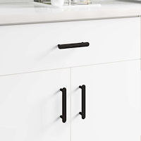 vidaXL Skåphandtag 474 pcs Svart 121 x 16.6 x 28.3 mm Järn