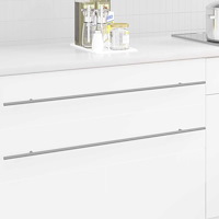 vidaXL Skåphandtag 2 pcs Silver 900 mm Rostfritt stål