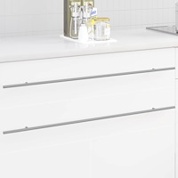 vidaXL Skåphandtag 12 pcs Silver 900 mm Rostfritt stål