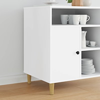 vidaXL Möbelfötter 12 pcs Brun Ø 44 x 100 mm Massiv Eukalyptus Trä