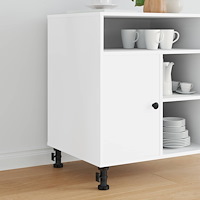 vidaXL Möbelfötter Justerbar 2 pcs Svart 46 x 46 x 128 mm PP