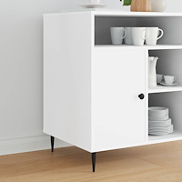 vidaXL Möbelfötter 12 pcs Svart Ø 40 x 98 mm Järn