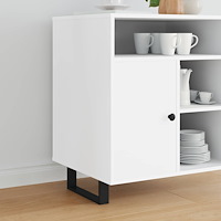 vidaXL Möbelfötter 12 pcs Svart 281 x 40,5 x 100 mm Järn