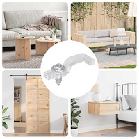 vidaXL LED Strip Clips 12 pcs Transparent 23,8 x 7,3 x 4,3 mm