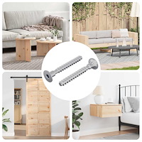 vidaXL Skruv 2 pcs Zinkbelagd 5 x 40 mm Järn