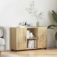 vidaXL Sideboard Sonoma-ek 88,5 x 30,5 x 55,5 cm Konstruerat trä