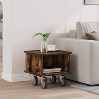 vidaXL TV-bänk Rökt ek 37 x 35 x 35 cm Konstruerat trä