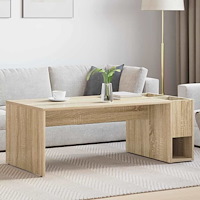 vidaXL Kaffeebord Sonoma-ek 101,5 x 50 x 37 cm Konstruerat trä