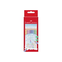 FABER-CASTELL Faber-Castell CASTLE - färgpenna - assorted pastel colors (paket om 10)