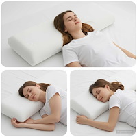 vidaXL Sovkudde Enfärgad Vit 70 x 36 x 13 cm