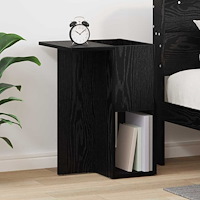 vidaXL Sidobord Svart Ek 35 x 40 x 55 cm Konstruerat trä