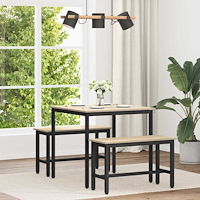 vidaXL Matbord METALL