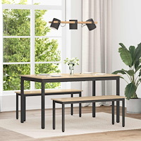 vidaXL Matbord METALL