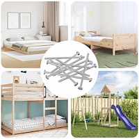 vidaXL Skruv 800 pcs Silver M6 x 120 mm Stål