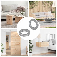 vidaXL Fjädrande tvätt 2 pcs Vit 13 x 1 mm Järn