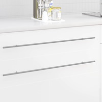 vidaXL Skåphandtag 12 pcs Silver 800 mm Rostfritt stål