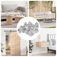 vidaXL Prongad T-mutter 7200 pcs Silver M6 mm Stål