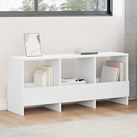 vidaXL Tidningshylla Vit 102 x 30 x 45 cm