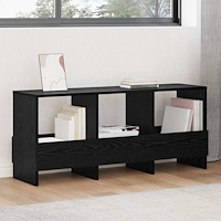 vidaXL Tidningshylla Svart Ek 102 x 30 x 45 cm