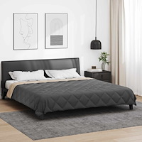 vidaXL Sommar Duvet Antracit och Taupe 220 x 240 cm Mikrofiber