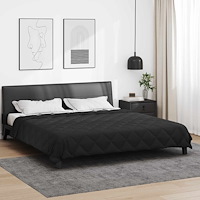 vidaXL Sommar Duvet Svart 220 x 240 cm Mikrofiber