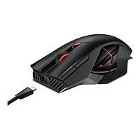ASUSTeK COMPUTER ASUS ROG Spatha X - mus - USB, 2.4 GHz - svart