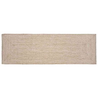 vidaXL Områdesmattor Rektangulär Naturlig och vit 60 x 200 cm Jute