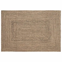 vidaXL Områdesmattor Rektangulär Naturlig och svart 120 x 170 cm