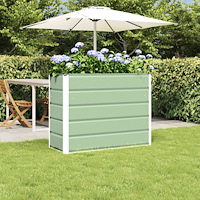 vidaXL Planteringskärl Grön 100 x 40 x 75 cm Stål