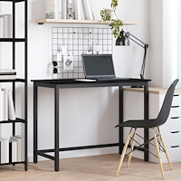 vidaXL bord Svart Ek 80 x 50 x 76,5 cm Konstruerat trä och stål