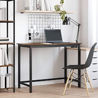 vidaXL bord Rökt ek 80 x 50 x 76,5 cm Konstruerat trä och stål