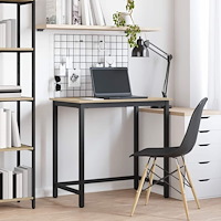 vidaXL bord Sonoma-ek 100 x 50 x 76,5 cm Konstruerat trä och stål