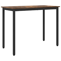 vidaXL bord Rökt ek 100 x 50 x 76,5 cm Konstruerat trä och stål
