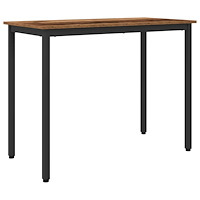 vidaXL bord Gammalt trä 100 x 50 x 76,5 cm Konstruerat trä och stål