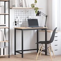 vidaXL bord Naturfärg 80 x 50 x 77 cm Konstruerat trä och stål