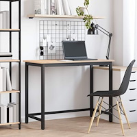 vidaXL bord Naturfärg 100 x 50 x 77 cm Konstruerat trä och stål