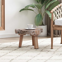 vidaXL Sängbord Brun 40 x 40 x 25 cm Solid återvunnen trä