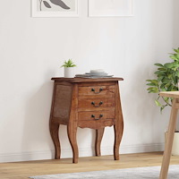 vidaXL Förvaringskista 48 x 35 x 64 cm Massivt mahognyträ