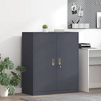 vidaXL Förvaringsskåp Antracit 90 x 40 x 105 cm Kallvalsat Stål