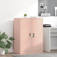 vidaXL Förvaringsskåp Rosa 80 x 40 x 105 cm Kallvalsat Stål