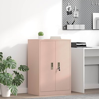 vidaXL Förvaringsskåp med lagring Rosa 60 x 40 x 90 cm Kallvalsat Stål