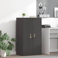 vidaXL Förvaringsskåp Svart 60 x 40 x 105 cm Kallvalsat Stål